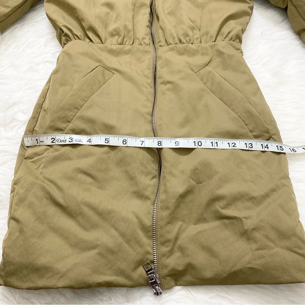 ZARA Padded Short Mini Bomber Dress - Picture 4 of 6